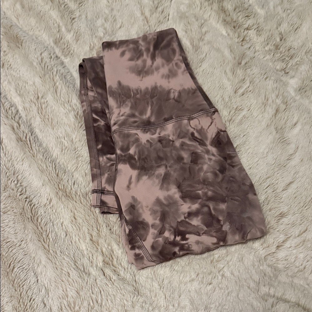 lululemon athletica Marble Effect Leggings - Brown - never worn